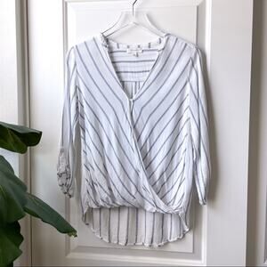 Becaal Boutique Twist Blouse Stripes Small